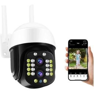 Bewakingscamera, CCTV Video Surveillance 4MP Camera Outdoor PTZ 10X Zoom Smart 2K 8MP Dual Lens Beveiliging IP Cam auto Tracking