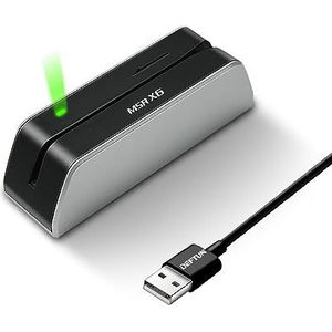MSRX6 Kleinste USB Magnetische Creditcard Reader Writer 1/4 Grootte van MSR206 MSR605 MSR606 + 10 kaarten