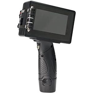 Handheld Inkjet -printer 12.7 mm variabele Qr Bar Batch Code Datumnummer Logo Vervaldatum Label Mobiele Draagbare Jet Handheld Thermische Inkjet Printer Snel afdrukken zonder vertraging(1SET with 1BLA