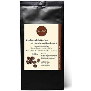 Gearomatiseerde koffie - Hazelnoot - Hele bonen - Met liefde geroosterd met hazelnootaroma (500 g)