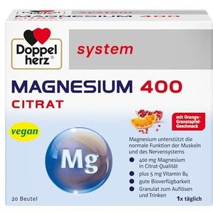 Doppelherz system Magnesium 400 Citrat, 20 st. Sachets