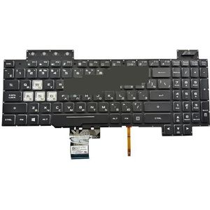 UA Russisch RGB-achtergrondverlichtingstoetsenbord voor Asus voor TUF voor gaming FX505 FX705 FX504 RU Arabisch Duits Turkije Kristallen toetsen 0KNR0-6812RU00(Russian RGB Light)