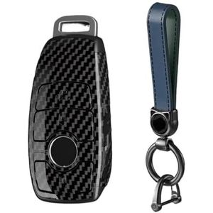 Sleutelbehuizing houder Voor AMG A B C E S Klasse Autosleutel Case Cover Sleutelhanger W204 W205 W212 W176 GLC CLA W177 PC Koolstofvezel Autosleutel Ringen Sleutelbehuizing(9)