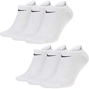 Nike Lichtgewicht No-show sokken voor dagelijks gebruik, uniseks (6 paar)