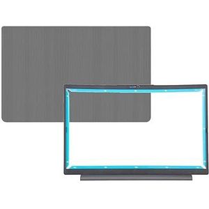 WANGHUIH 15,6 inch LCD-achterkant bovendeksel + bezel trim compatibel met Lenovo IdeaPad 15s 3-15ITL6 3-15ADA6 3-15ALC6 Laptop Grijs