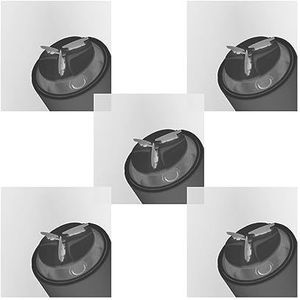 5 Set Elektrisch Scheerapparaat Mini Draagbare Reizen Baard Trimmer Scheermes USB Oplaadbare Grijs