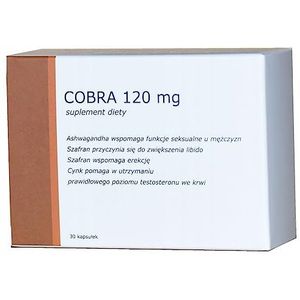 Cobra 120 mg (30 capsules) voor meer potentie, sterke erectiecapsules, sterke potentiepillen, het effect houdt tot 24 uur aan!
