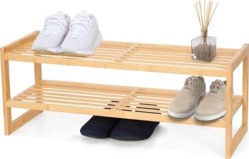 Schoenenrek - Hout - Zwart - 3 Laags