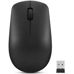 Lenovo 530 draadloze muis - volledige grootte computermuis voor pc, laptop, Windows-computer, 2,4 GHz Nano USB-ontvanger - Ambidexter ontwerp - 12 maanden batterijduur - draadloos