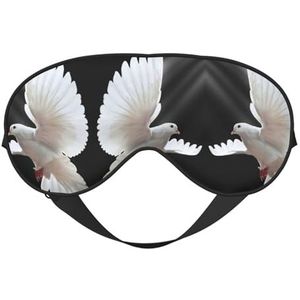 Flying Dove slaapmasker, oogmasker om te slapen, volledig verstelbare oogbedekking voor vrouwen/mannen