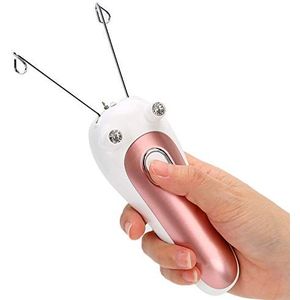 Elektrische ontharingsmachine Draadsnijden Epilator Fysieke draadinrijger voor gebruik van gezichtsbeen(pink, Pisa Leaning Tower Type)