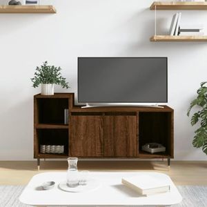 Entertainment Centra & TV Stands Tv-meubel Bruin Eiken 100x35x55 cm Engineered Houten Meubels