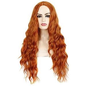 DieffematicJF Pruik Long Curly Hair Wig Headband Color Curly Hair Headband Long Curly Hair Wig Headband