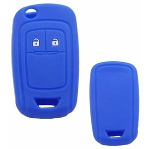 Afstandsbediening Autosleutel Siliconen Hoes Case voor Chevrolet Cruze-Dark Blue