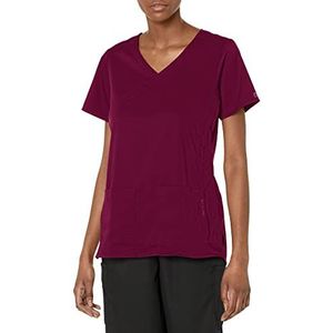 WonderWink 6519AWINESM WonderWink PRO dames 4 zakken wikkel Top, wijn, standaardmaat