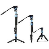 SIRUI P-325FL Camera Monopod Kit, 70 inch Lichtgewicht Telescopische Koolstofvezel Video Monopod met VA-5 Vloeibare Videokop, Statief Stand, Flip Locks voor DSRL Camera