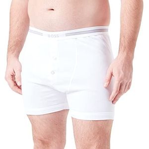 BOSS Trunk BF Original Boxershorts voor heren, van biologisch katoen met logo op de tailleband, Nieuw - Wit 100, XL