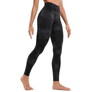 CRZ YOGA Butterluxe Hoge Taille Lounge Legging 28''-Workout Leggings voor Vrouwen Buttery Zachte Yoga Broek Black Tie Dye Flowers S