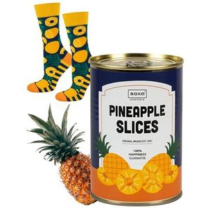 soxo Sokken Heren Cadeau Voor Mannen Happy Socks Men Kleurrijke Katoenen Herensokken Socks For Men Gift Box 40-45 Ananas