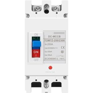 2P DC MCCB 600V Zonne-gegoten hoes Circuit Breaker Overbelasting Bescherming Schakelaar Protector voor Solar Fotovoltaïsche PV (125A)