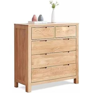 Commode massief houten commode, eiken opbergkast, moderne minimalistische opbergkasten voor slaapkamer/woonkamer/keuken (maat: 95,5 x 40 x 96 cm, kleur: stijl1)