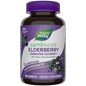 NATURE'S WAY Sambucus Gummies - Standardized Elderberry 60 gummy