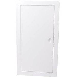 Aqbau Inspectieklep, 30 x 50 cm, onderhoudsdeur, metaal, wit, met kliksluiting, inspectiedeur, revisiedeur, onderhoudsklep, droogbouw, inbouw links/rechts
