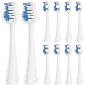 Harobey Vervangende tandenborstelkoppen voor Waterpik Complete Care 5.0/9.0 (WP-861/CC-01), STRB-10WW, 10 stuks, wit