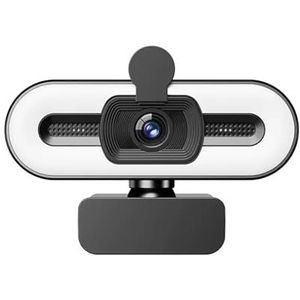 1080P PC Laptop for Computer Webcam met Microfoon Licht Automatische Live Streaming Flexibele(1080P)