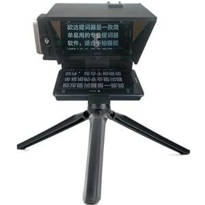 Teleprompter, Draagbare teleprompter for smartphone DSLR-opname Live-uitzending Inscriber Teleprompter Artefactvideo met afstandsbediening, Online onderwijs livestreaming(2)