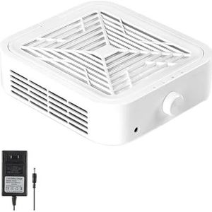 Borstelloze nagelstofverwijderaar Sterke zuigkracht 120W nagelstofzuiger for manicure met verwijderbaar filter Snelheid instelbaar