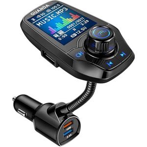 Guanda - FM Bluetooth Transmitter - Auto Adapter - Zwart - Inclusief USB en AUX