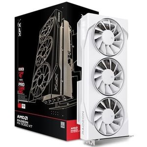XFX - Swift RX 9060 XT OC - Videokaart - Wit - 16 GB GDDR6, 3 Ventilatoren, 7680 x 4320 Pixels
