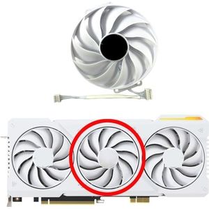 Vervangende ventilator voor ASUS GeForce RTX4070ti 4070tiS TUF WHITE OC grafische kaart(Middle fan)