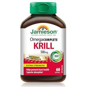 Jamieson Omega Complete Super Krill 500mg 60's 60 Softgels