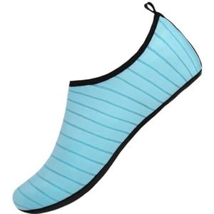 Waterschoenen, sneldrogende waterschoenen, zomer, zwemschoenen, lichtgewicht, blotevoetensneakers, heren, dames, yogaschoenen voor surfen, duiken, Hemelsblauw, 48 49