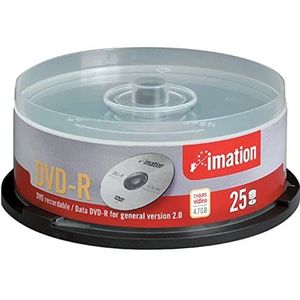 Imation DVD-R 25Pk DVD-R onbewerkt 4700MB 4xSp. spindel.