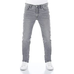 riverso Heren Jeans Broek RIVChris Straight Fit Jeans Katoen Denim Stretch Zwart Blauw Grijs W29 W30 W31 W32 W33 W34 W36 W38, Grey Denim (23000), 36W x 34L