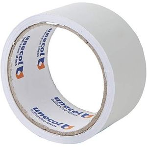 Unecol 8432 plakband (aluminium, rol, 30 micron), wit, 10 m x 50 mm
