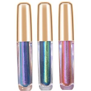 Vloeibare glitteroogschaduw, 3PCS waterdichte metallic multichrome oogschaduw, zeer gepigmenteerde holografische oogschaduw, langdurige chromen oogschaduw 2/838