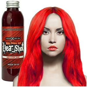 Rode haarkleur Headshot Hellfire Red, semi-permanente haarkleuring 150 ml