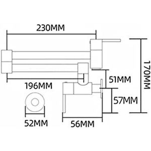 Mixer Tap Kitchen Sink Wall Mount Single Cold Water Kitchen Taps Dual Lever Swivel Pot Filler Kitchen Tap Double Joint Spout Mixer Tap Kitchen Sink,Gold,Single Mode,Chrome,dual Mode