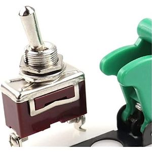 MWSQQGKCF Power Switch -knop 1PC 12mm AAN- Uitschakelen van de schakelaar met beschermkap (paars)