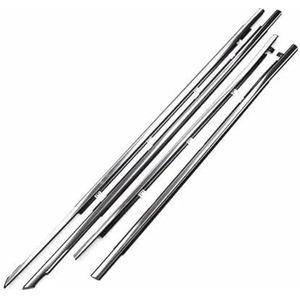 Deurrubber Profiel 4 Stuks Auto Vensterglas Afdichtingen Tochtstrip Voor Toyota Voor Land Voor Cruiser Voor Prado J120 2010-2020 2021 2022 2023(Plating)