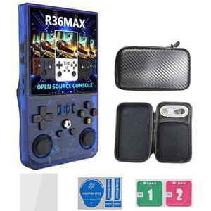 R36MAX Retro handheld gameconsole met 64G ingebouwde 18000+ klassieke games, 4.0 IPS-scherm Open Source Linux-systeem, draagbare arcade-gamingspeler