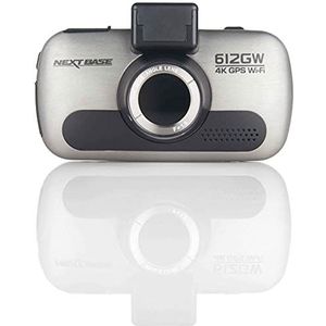 Nextbase 612GW Dashcam, 4K HD dashcam, autocamera met GPS, DVR, WDR, WiFi, HDR, polarisatiefilter en uitgebreid nachtzicht, frontcamera, 150 graden groothoek, zwart