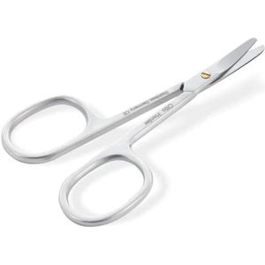 OTTO HERDER Babyschaar rond afgerond, 9 cm, schaar van roestvrij staal, nagelschaar voor nagelverzorging voor kleine kinderen en baby's, verzorging vingernagels en teennagels