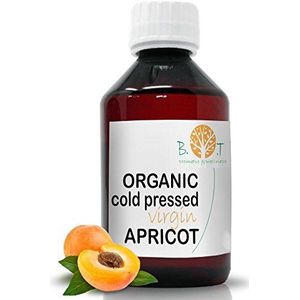 Biologische Abrikozenpitolie & Koudgeperst, Abrikozenpitolie voor gezichts-, lichaams- & haarverzorging, oogcontour, verjongend, hydraterend - 250 ml