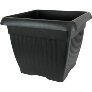 Prosper Plast DKWT45-S433 45 x 45 x 35 cm Terra Bloempot - Antraciet (12-delig)