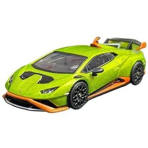 Speelgoed voor modelauto's 1:64 Groen Voor Lamborghini Legering Model Auto Kit Hobby Miniatuur Spuitgieten Speelgoed Auto Cadeau Miniatuur modellen